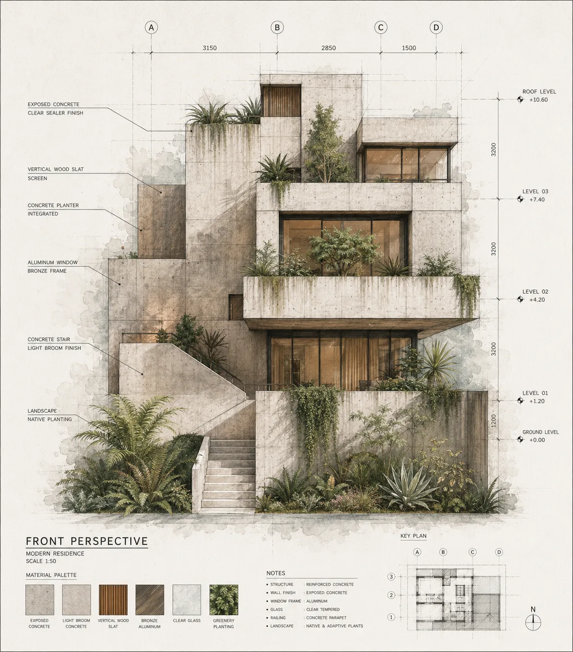建筑简报版风格
