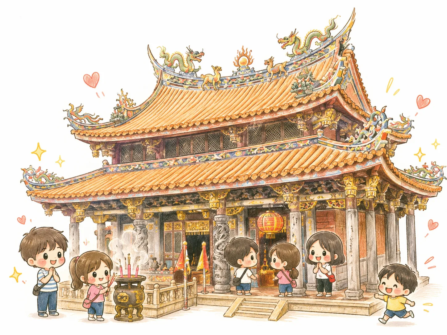 Cute Cartoon Hand-Drawn Style Poster