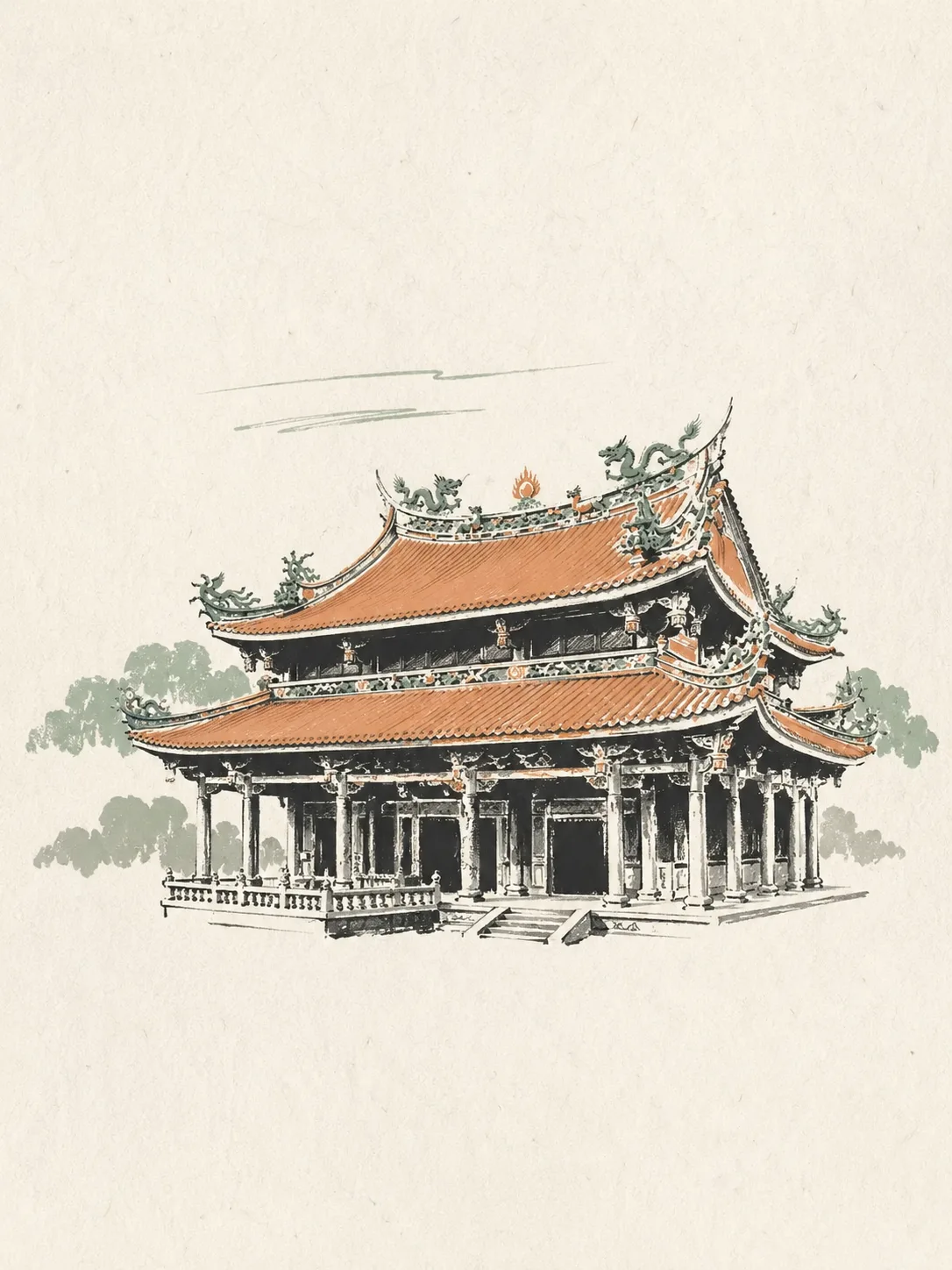 Minimalist Hand-Drawn Paper Illustrations
