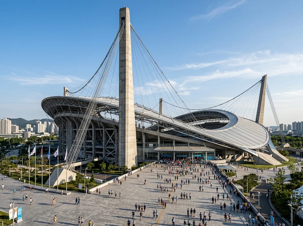 Olympic Venues: Ceremonial Spaces Under a Cable-Stayed Roof