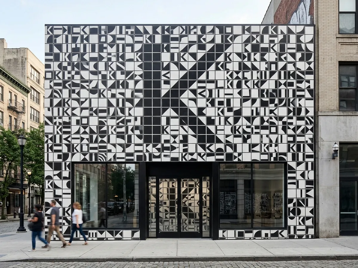 Department Store Identification: A Letter Cut into Sixty-Four Grids