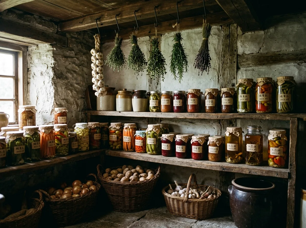 The area for storage and pickling