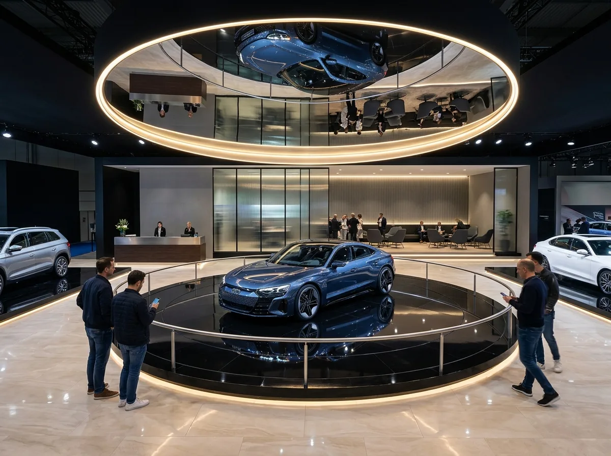 Car Show・Mirror Stage: Turntable and Reflective Ceiling