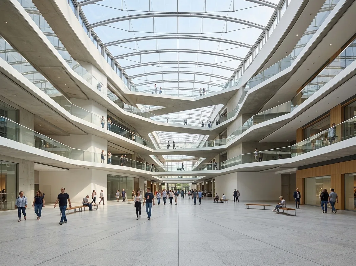 Large-Scale Atrium: An Urban Plaza within a Shopping Space