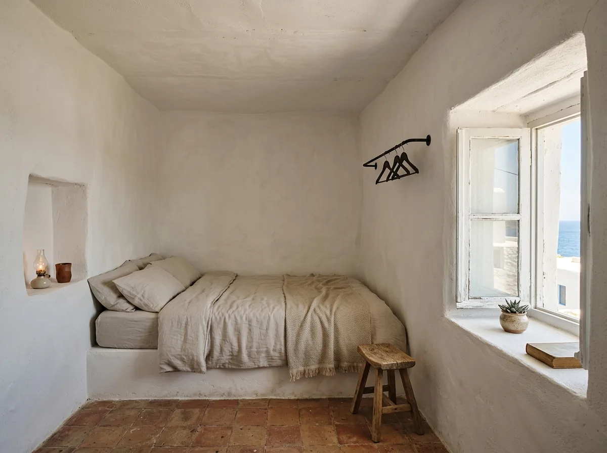 Mediterranean Modern・Guest Room: One Bed and One Window Opening
