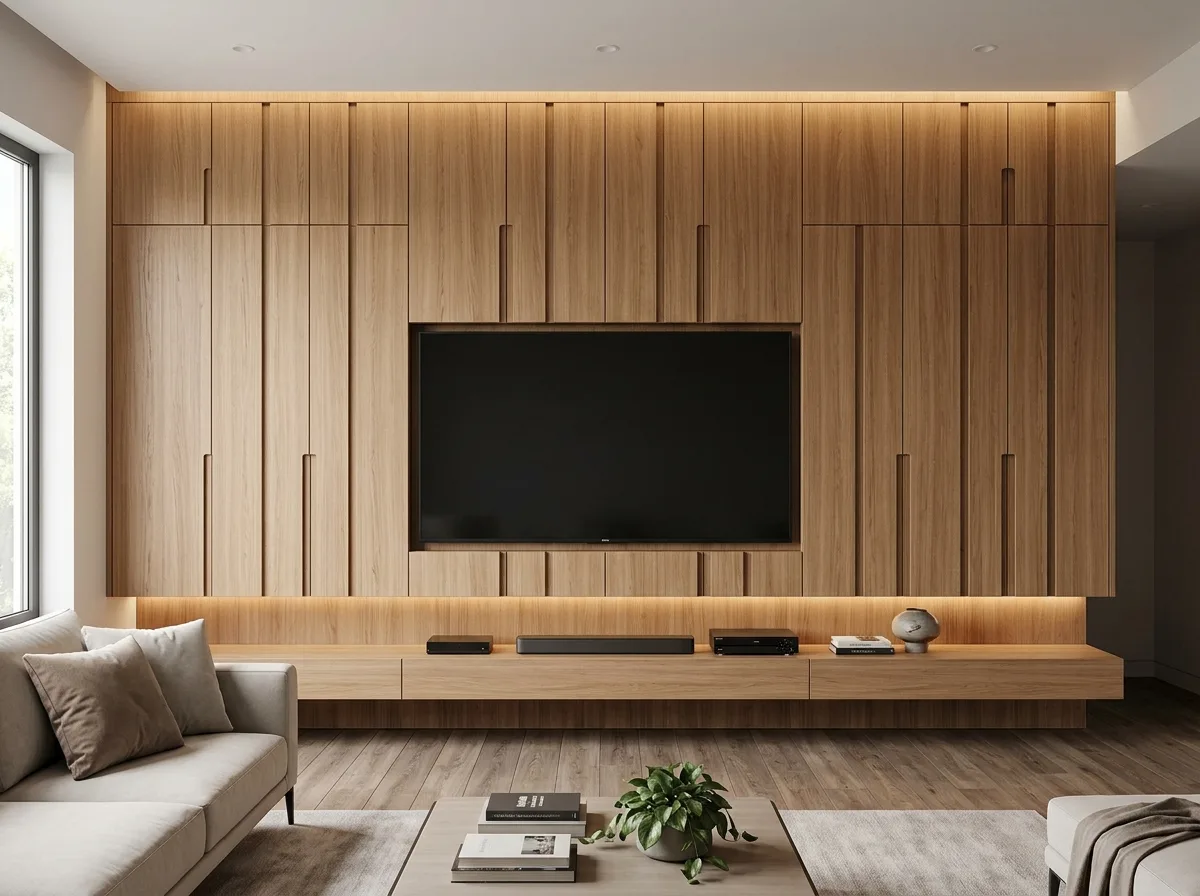 Storage Special: Hidden Storage for the TV Feature Wall