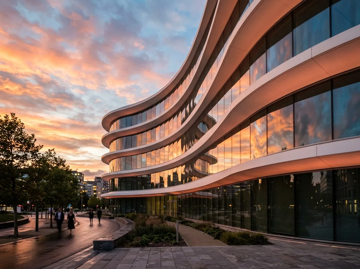 Curved Surface Reflecting the Sky