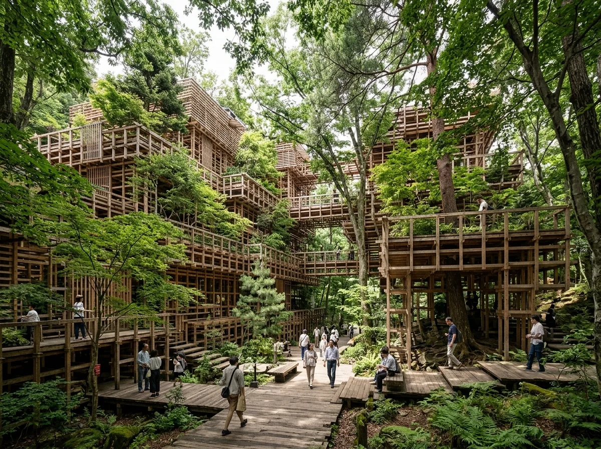 フォレスト・アーキテクチャ：植栽と木材構成を同一システムとして
