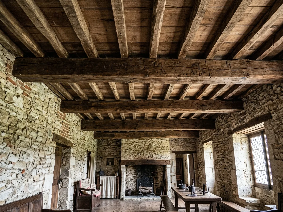 Timber Beams and Floor Slabs: Visible Structure