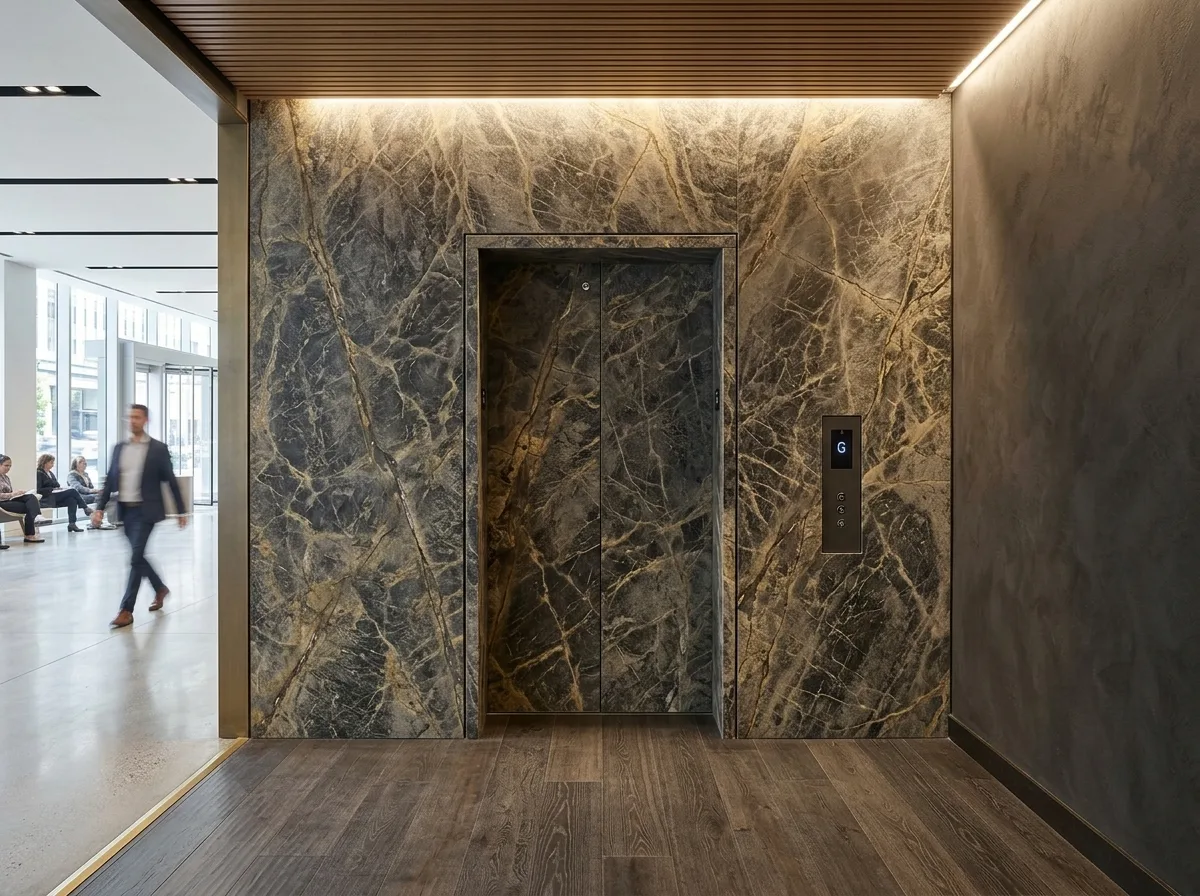 Elevator Lobbies (Lobby Level): The Room Before the Elevator Doors