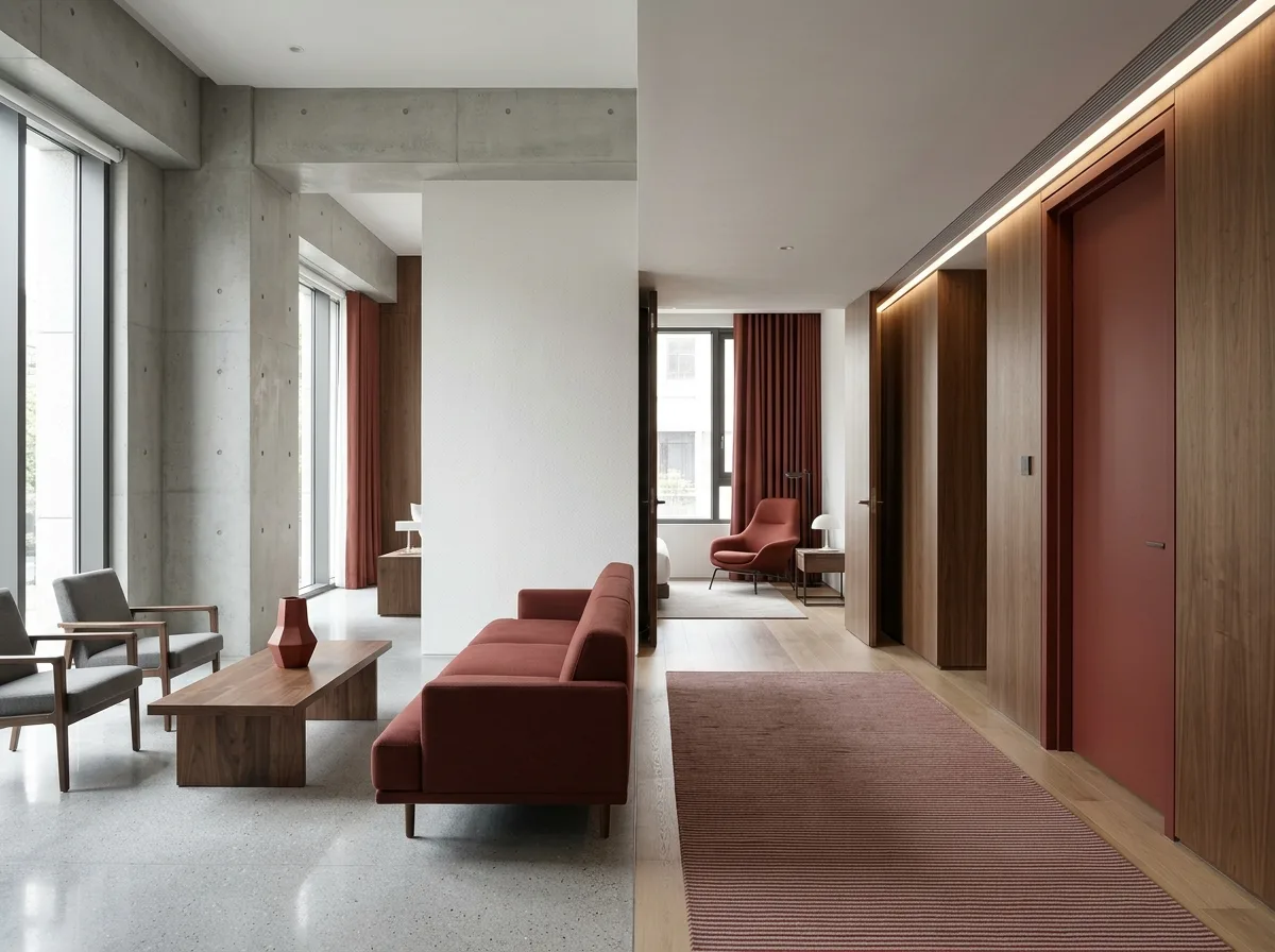 One Main Color Throughout the Building