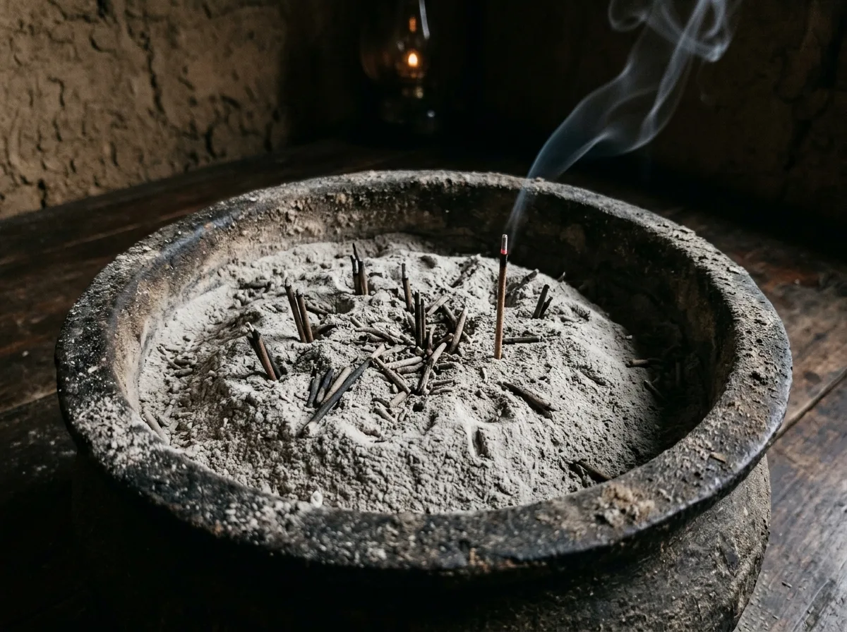 灰：香炉里堆积的时间