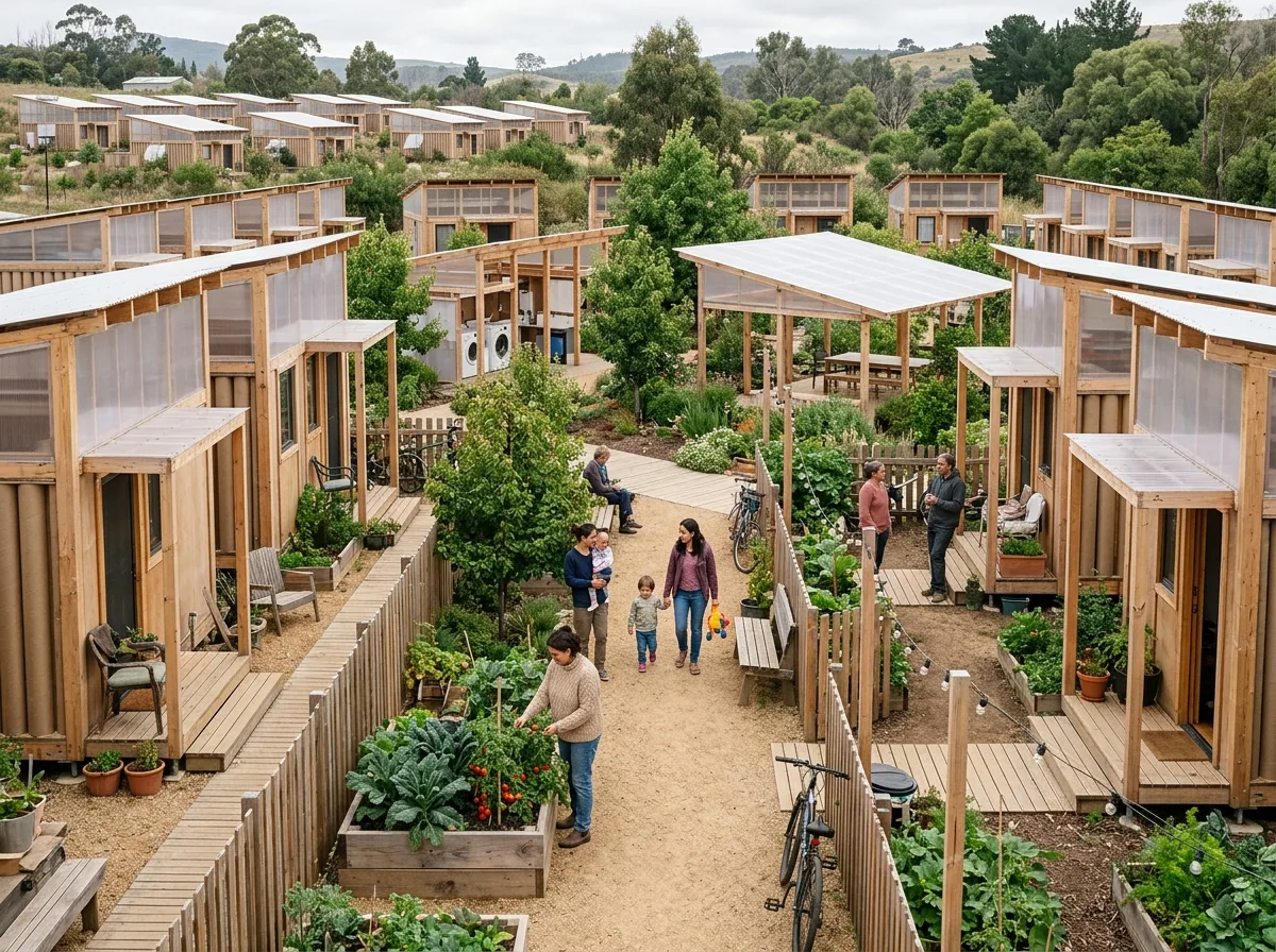 Post-Disaster Community Reconstruction: Modular Housing and Shared Courtyards
