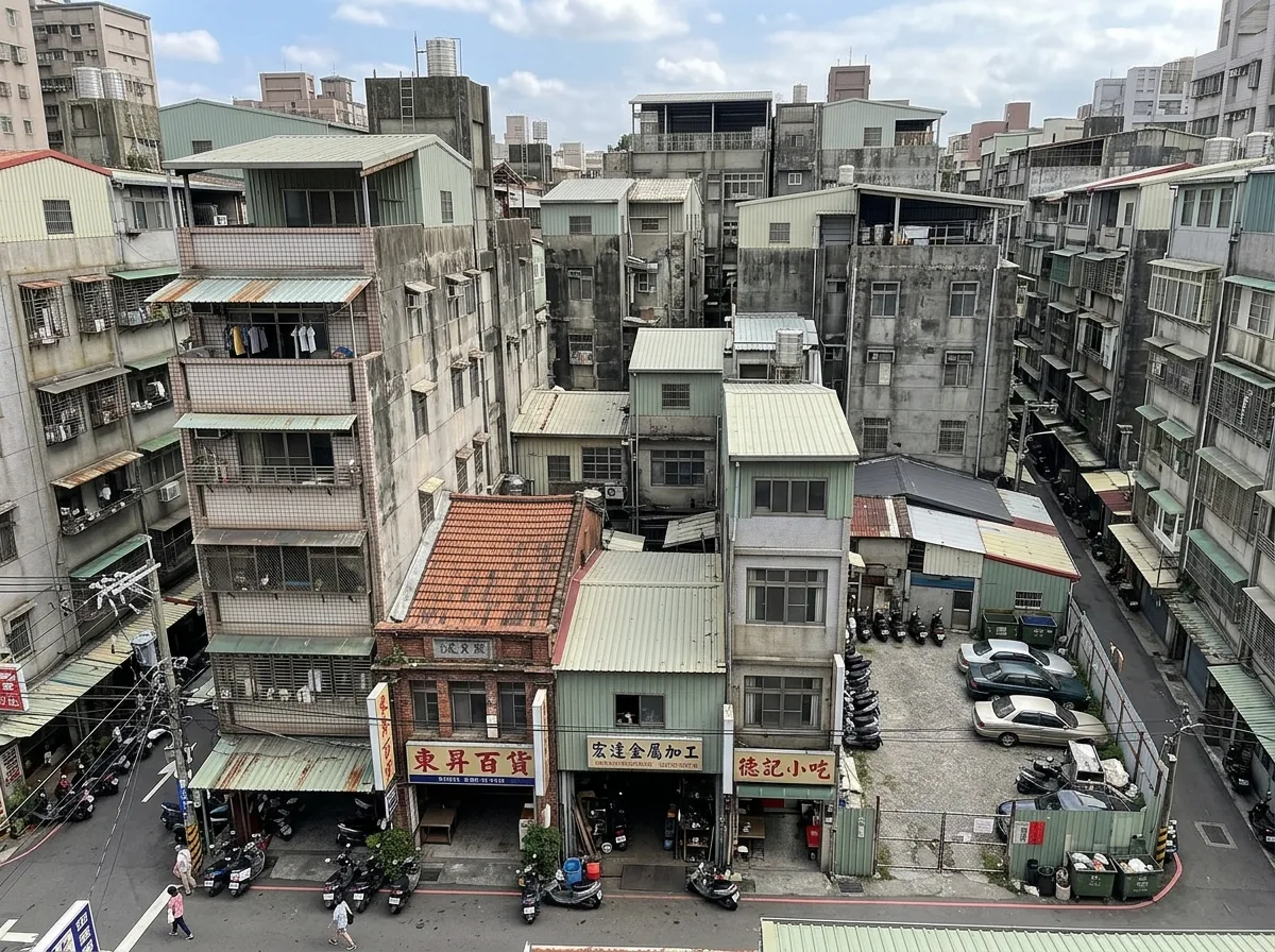 Taiwan's Reality: Small Blocks, Many Landowners, Mixed Building Types