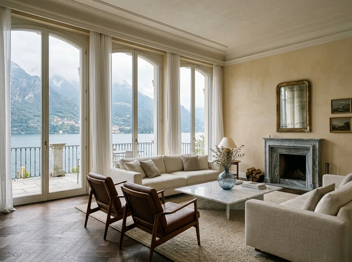 Lake District Villa: Interiors of Lake Como