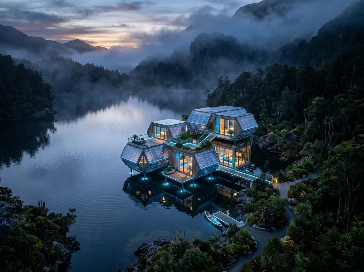 漂浮之境：悬浮式生态住宅