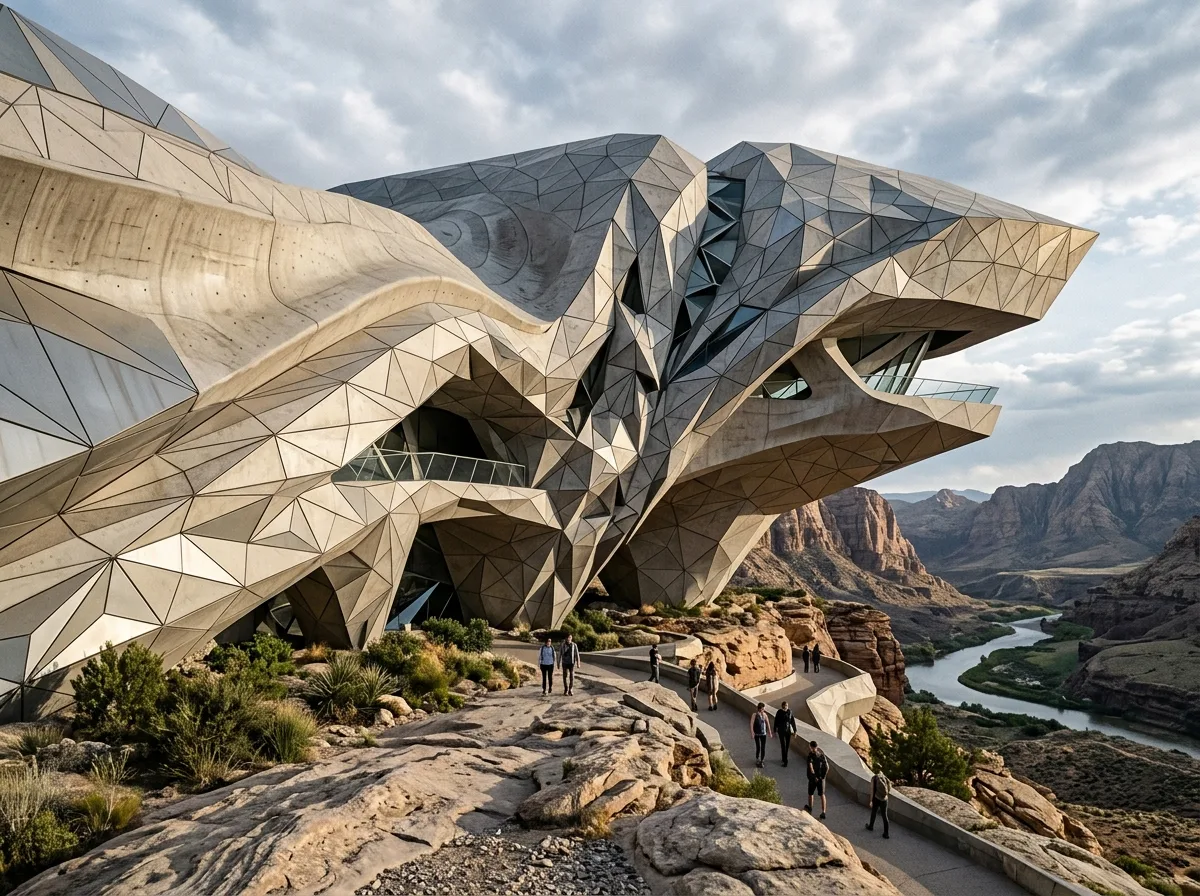 Geological Parametrics: Triangulated Surfaces of Erosion and Crystallization