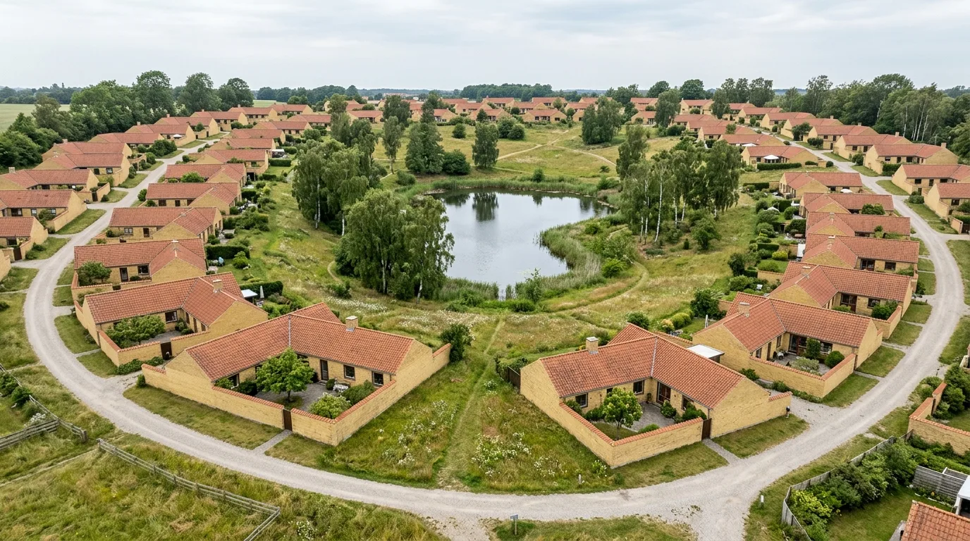 L-Shaped Courtyard Housing Complex: The Walled Nordic Courtyard