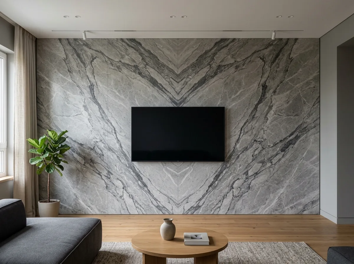 Bookstore Granite with Matching Veins: An Unfurled Vein of Ore