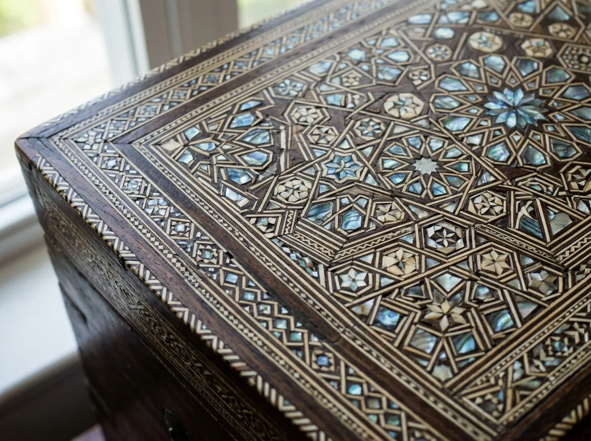 Mother-of-Pearl and Fine Wood Inlay