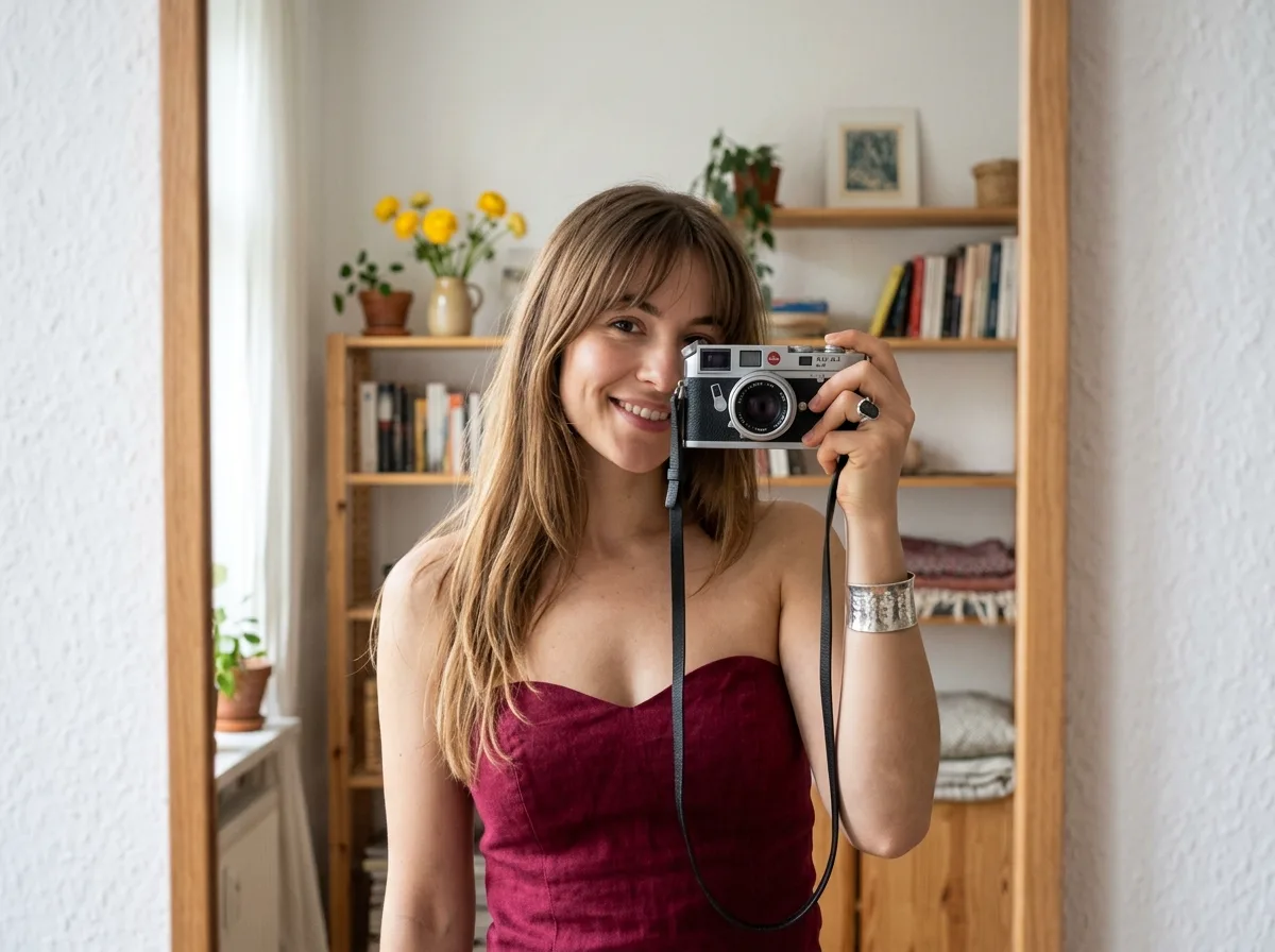 Rangefinder Camera Mirror Selfie