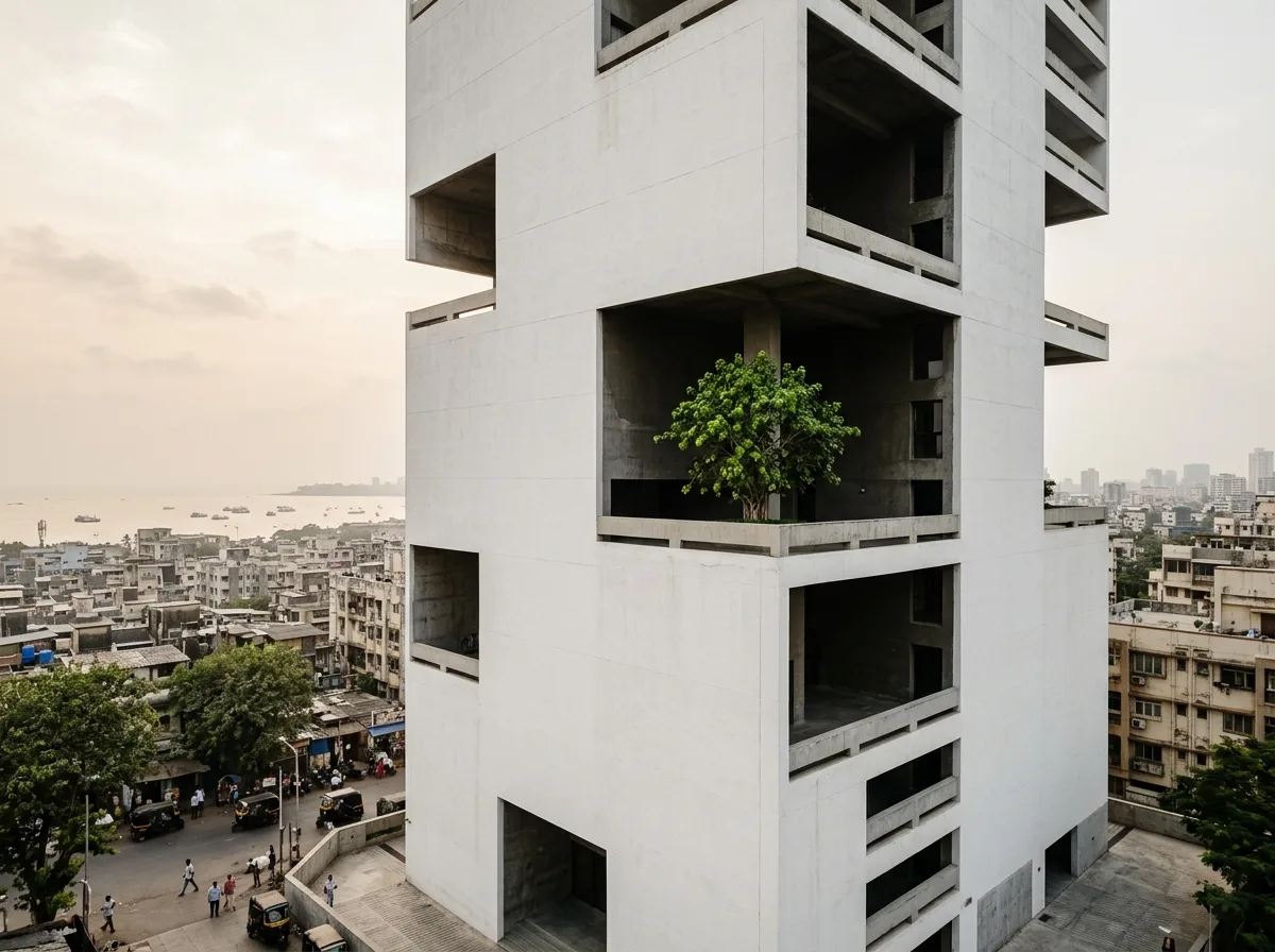 Open Terraces of Seaside High-Rises: Split-Level Balconies and Sea Breeze Passages
