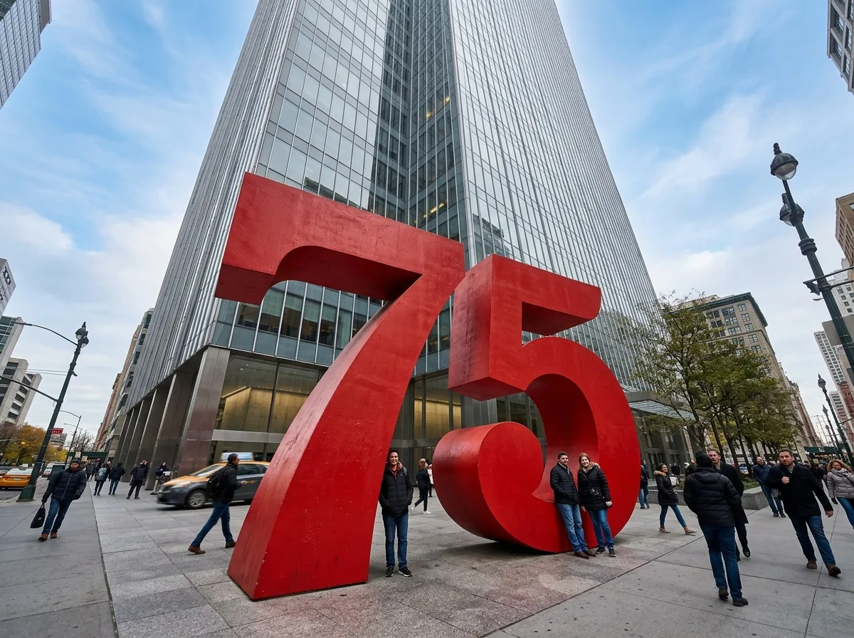 A Number as an Urban Landmark: The Red 9 of 9 West 57th Street