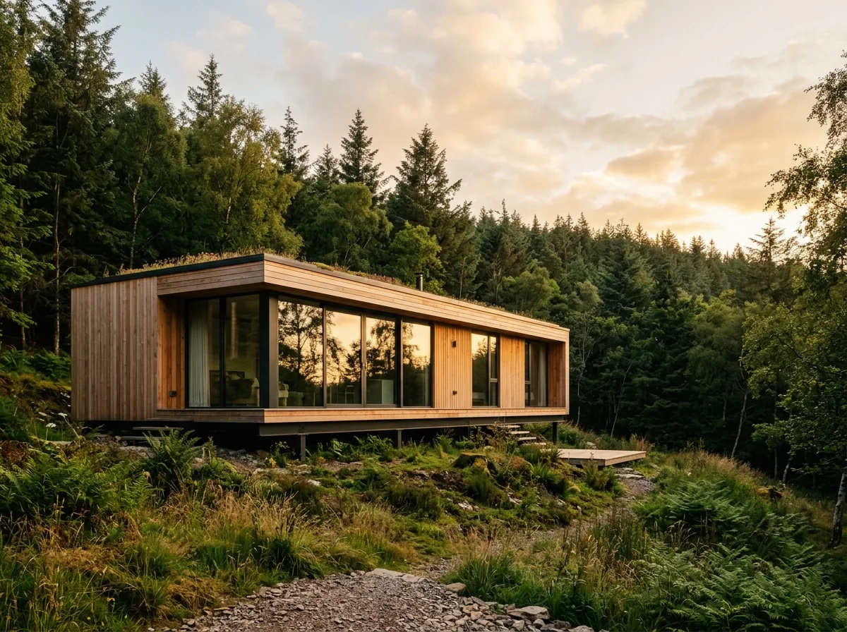Contemporary Wooden House on the Edge of the Forest