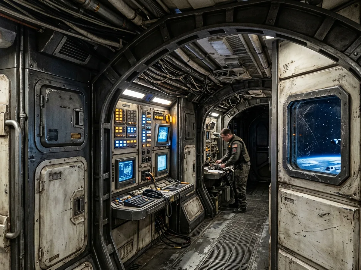 Sci-Fi Pod: Industrial Panels & Functional Signage