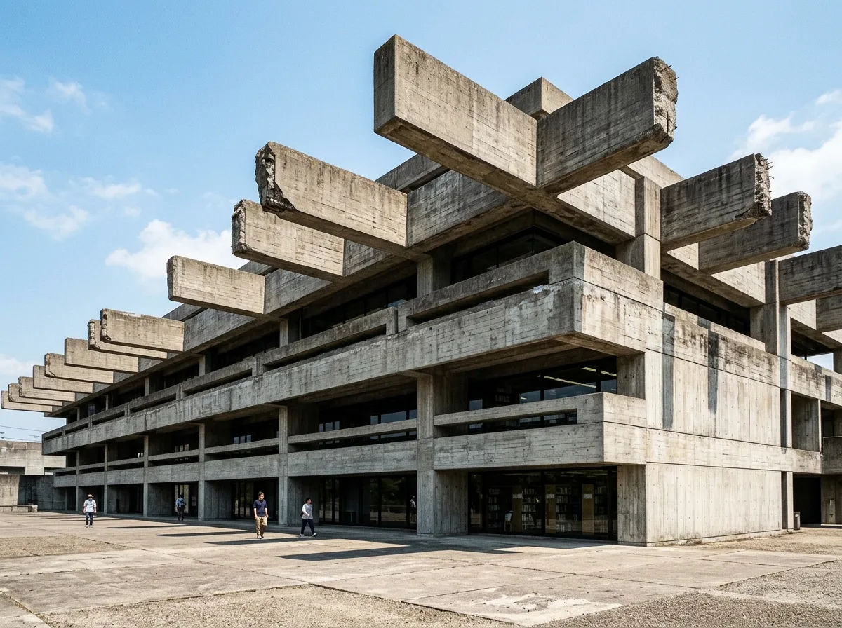 Exposed Concrete Beam Ends: A Library That Can Continue to Grow