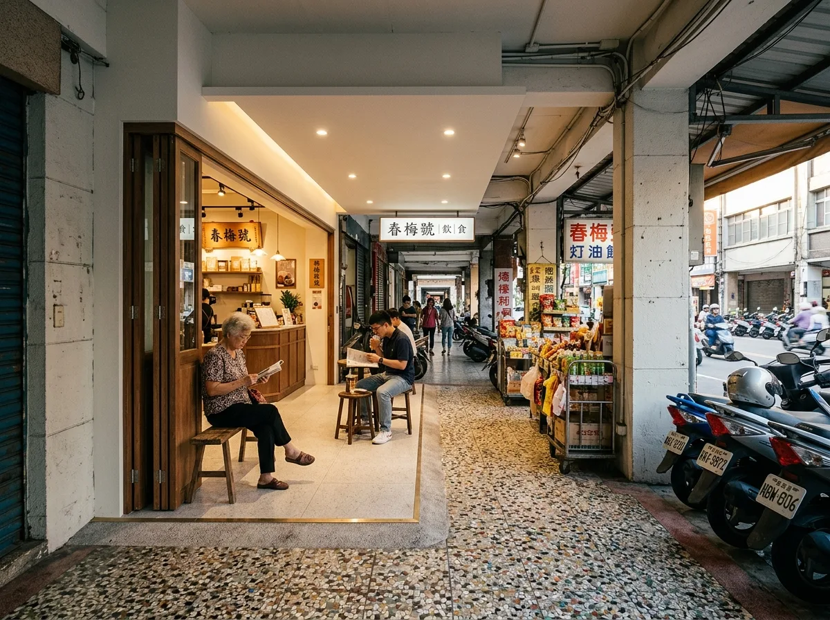 骑楼界面：店铺与人行空间的过渡