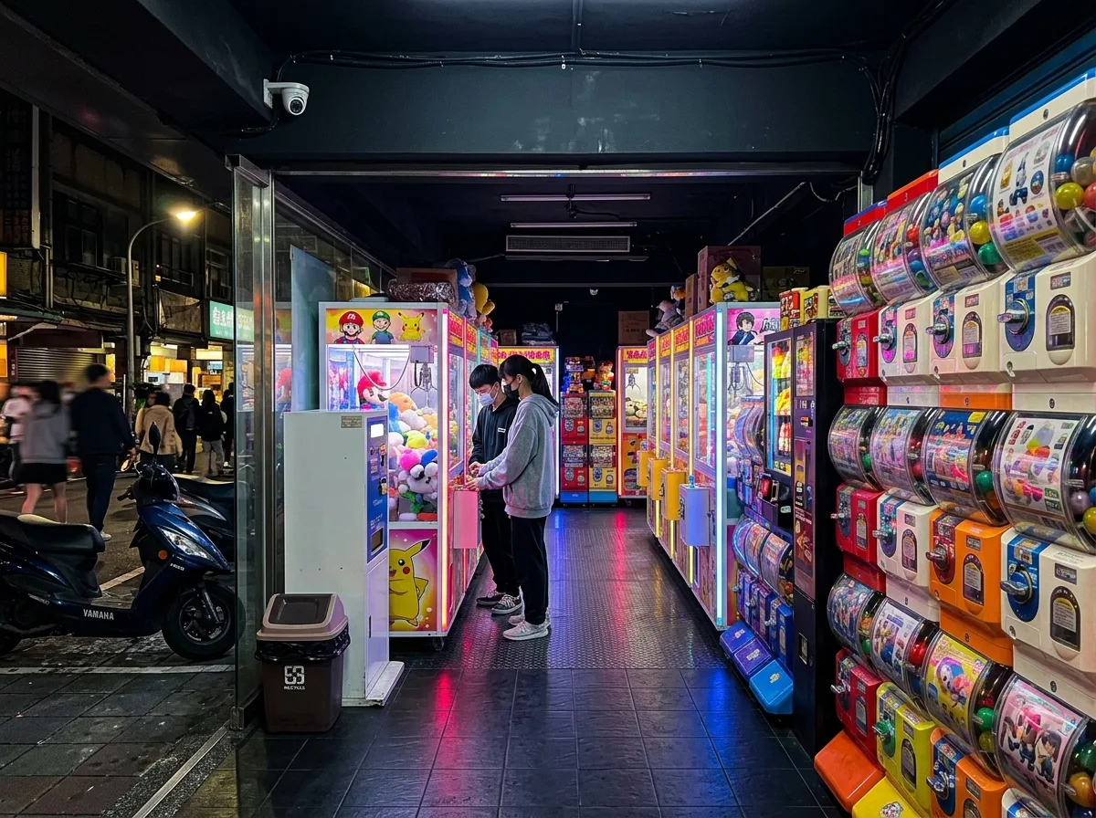Selection Vending Machine Store: Full Wall Units and Night Operations