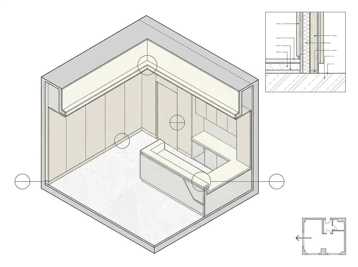 Axonometric Drawings for Interior Construction: Node Numbering and Index