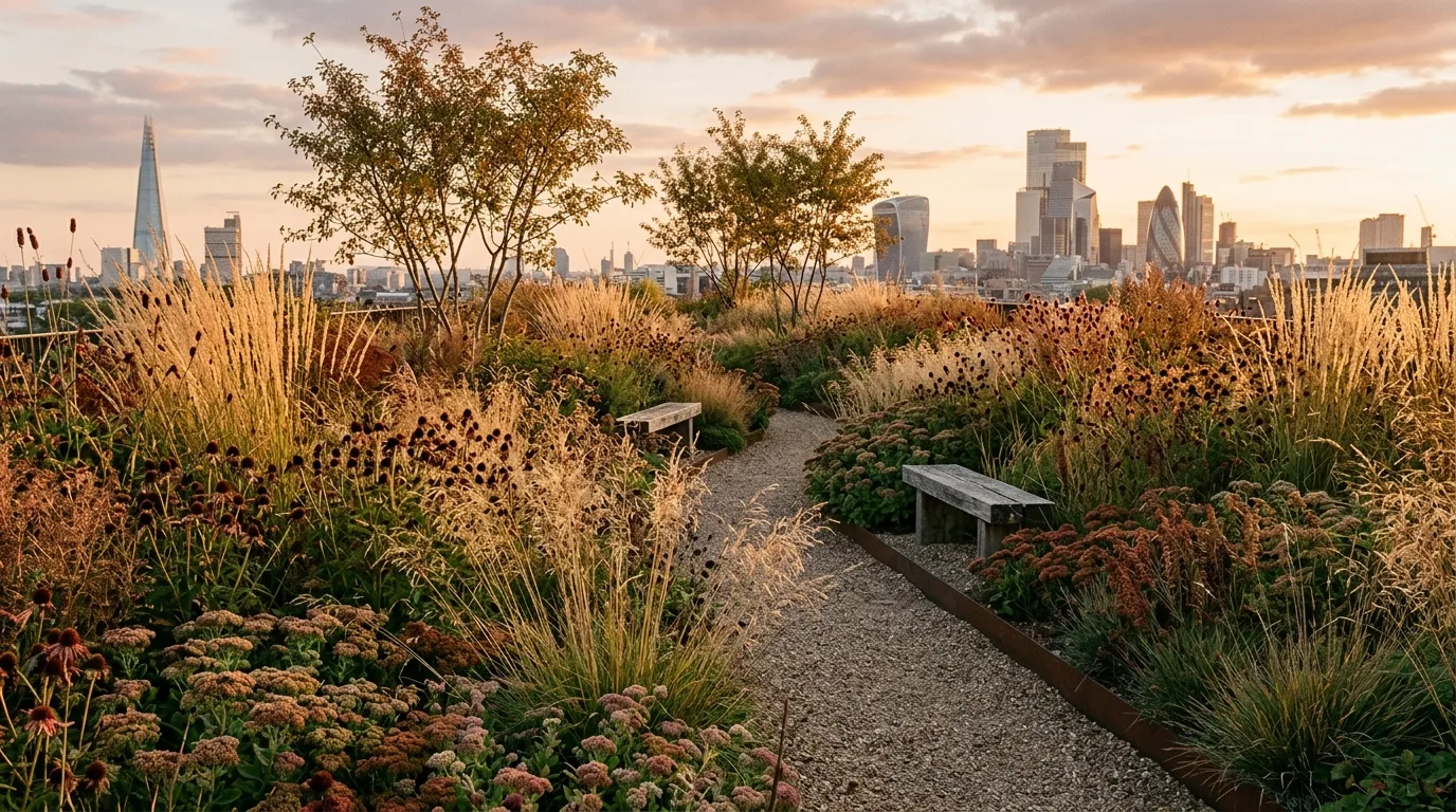 Rooftop Gardens: Herbaceous Layers and Urban Skylines