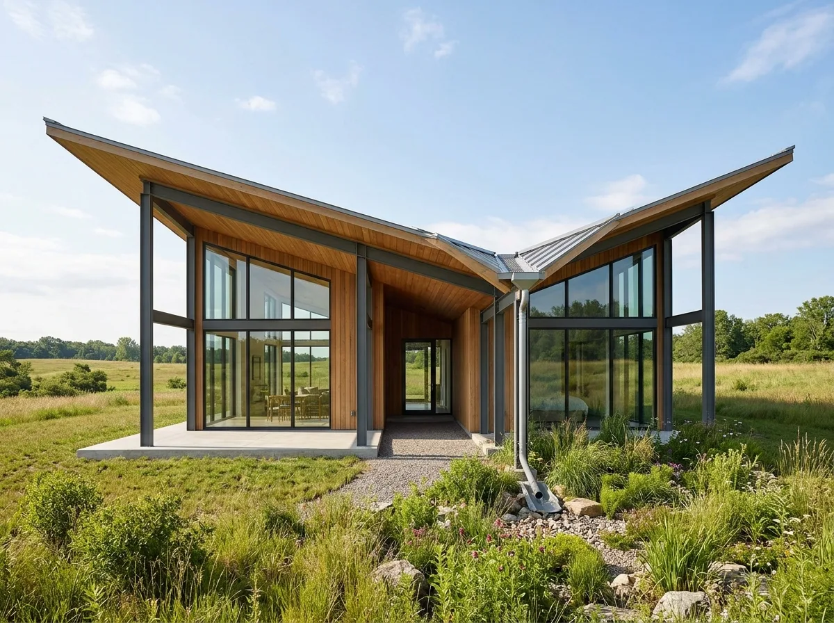 Butterfly Roof: Two Wings Dipping in the Center