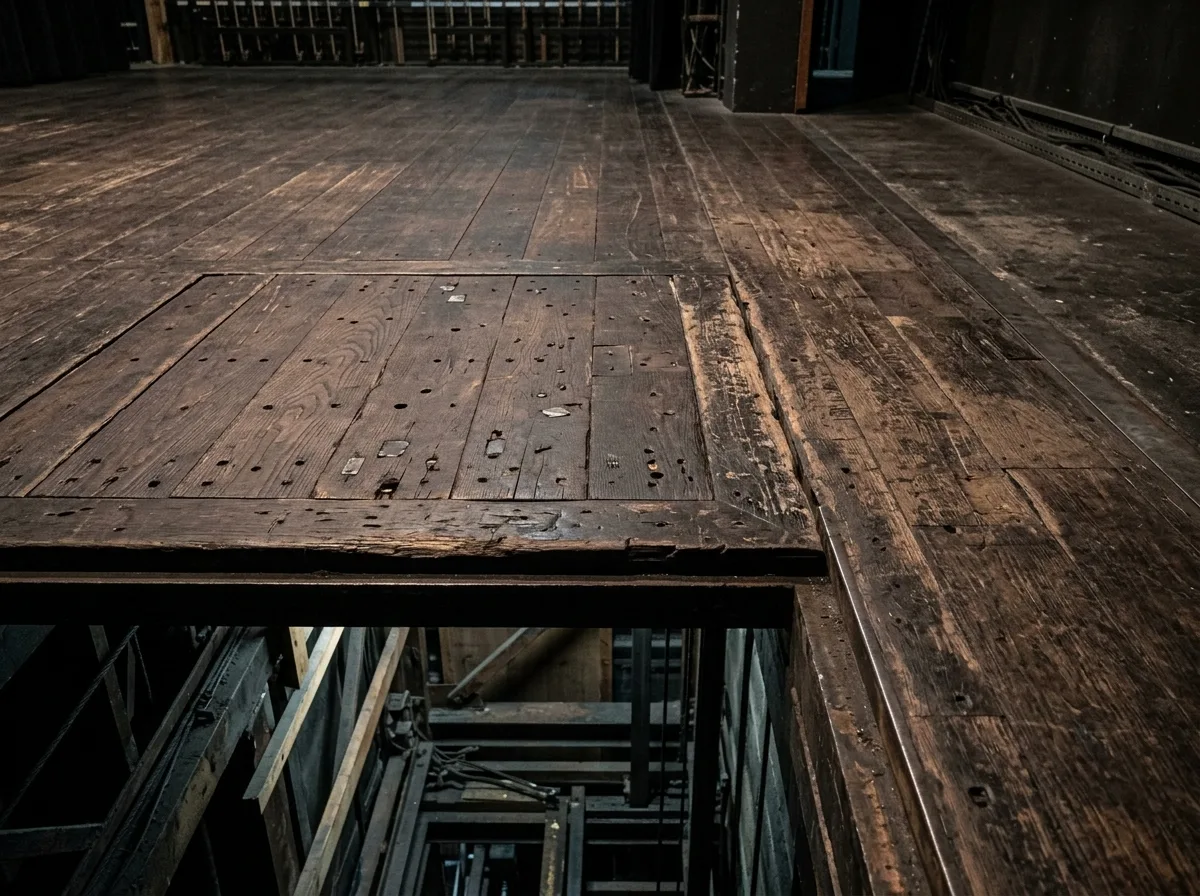 Stage floor: Can be nailed or dug