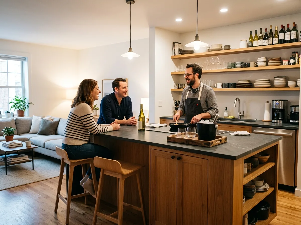 Refined Casual・Open Kitchen and Bar Counter