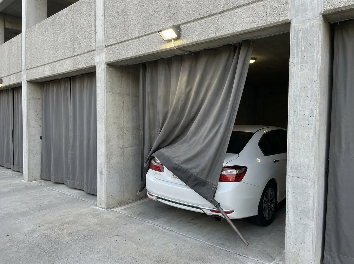 カーテン式カーポート：最小限のコストで屋根を設置