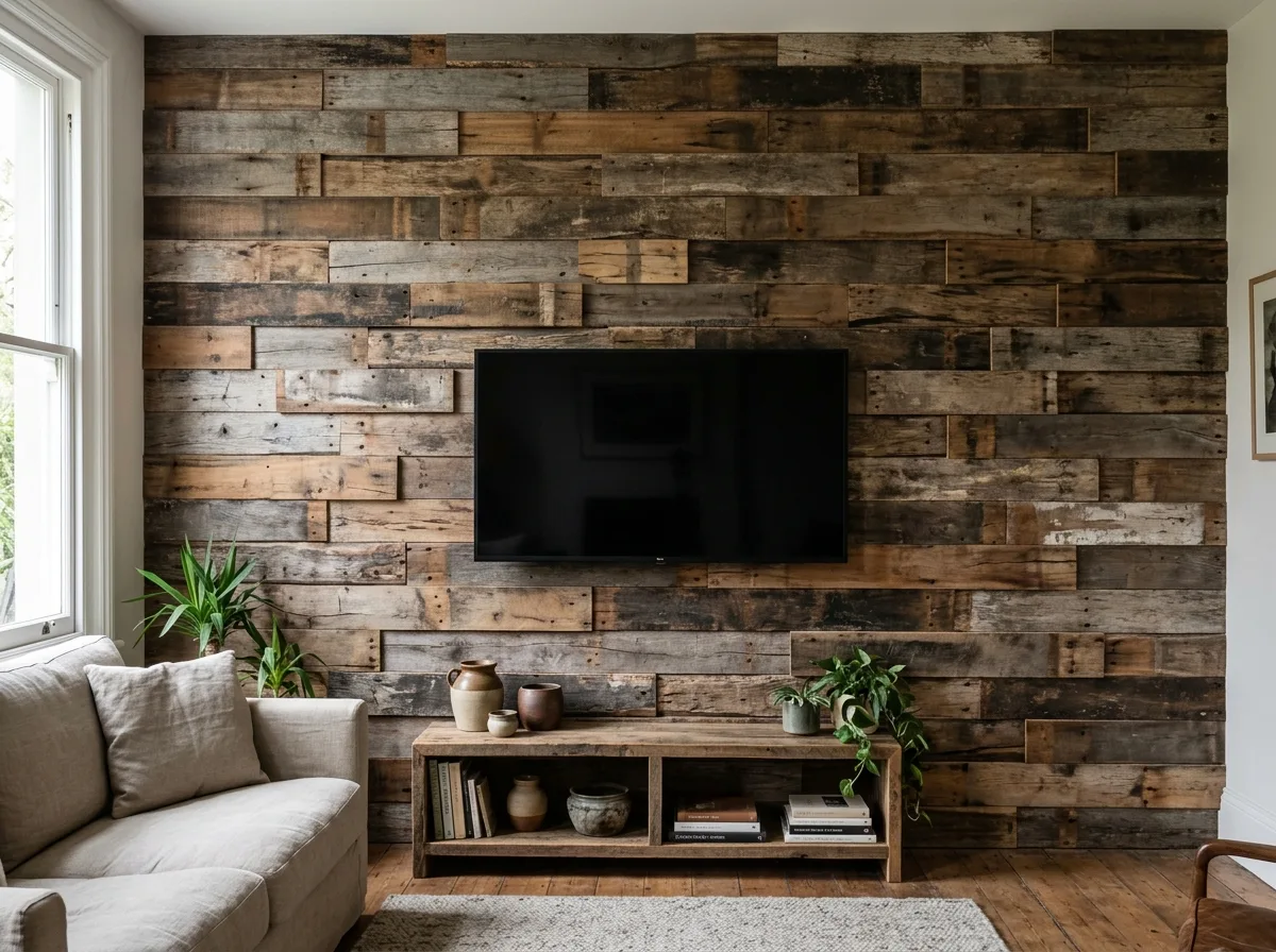 Recycled Old Wood Patchwork: Uneven Handmade Feel