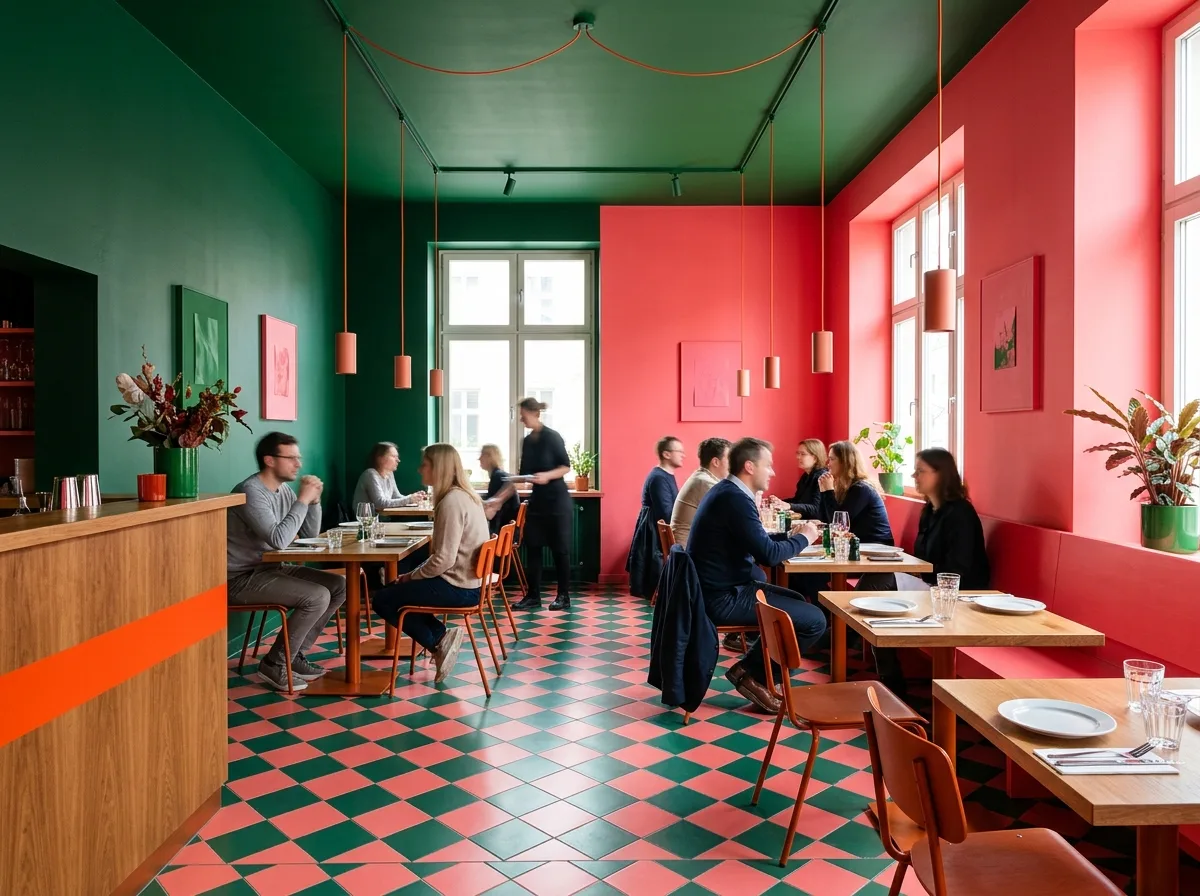 Contrasting Color Bistro: Complementary Colors Clash in the Same View
