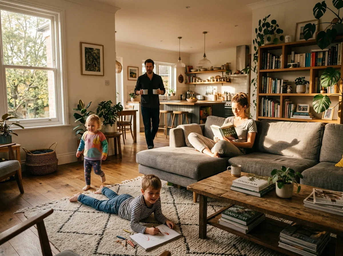 A Family's Living Room: The Ideal Everyday in Advertisements
