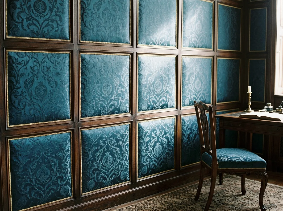 Silk and Damask: Walls Wrapped in Fabric