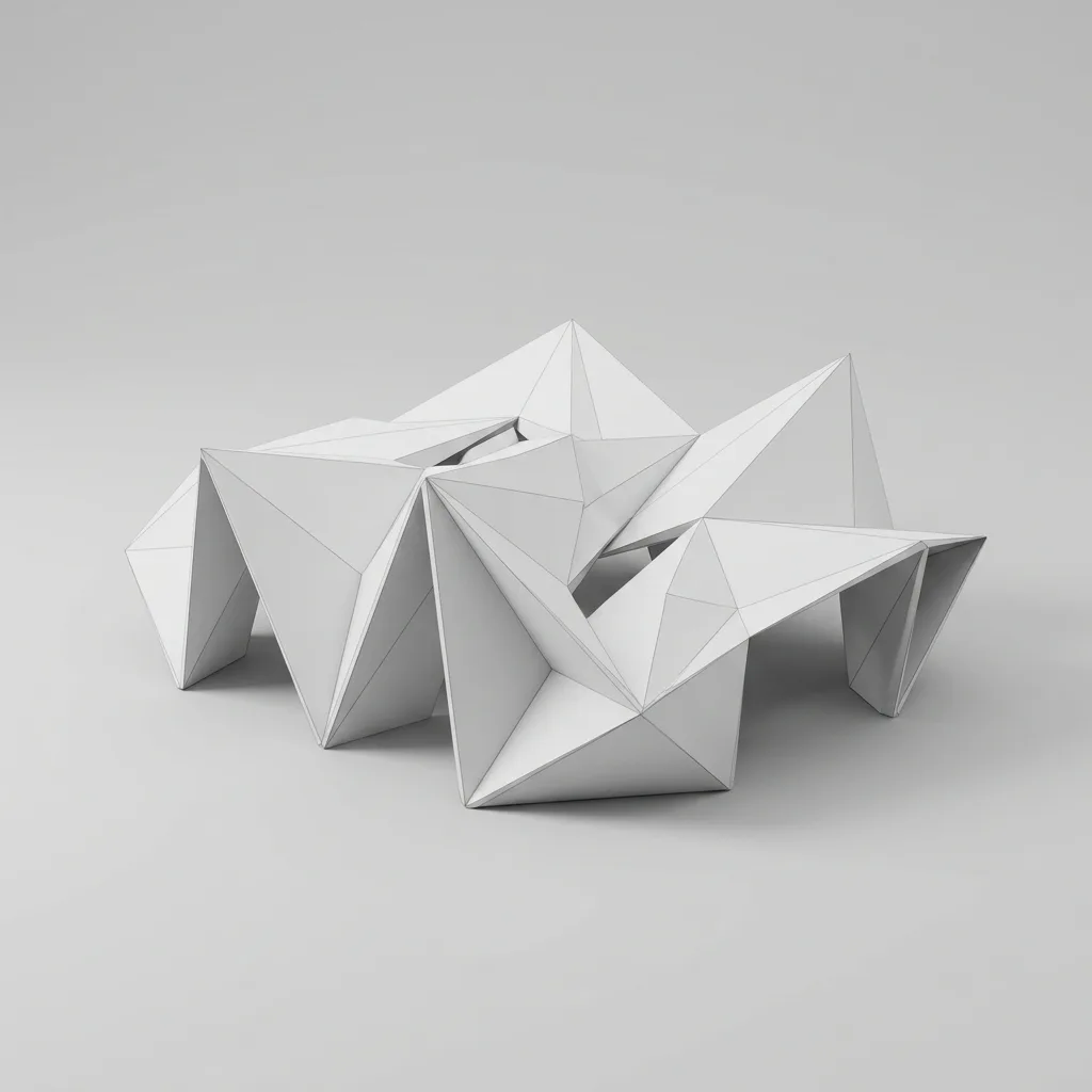 Folded Plate Exhibition Pavilion Volume