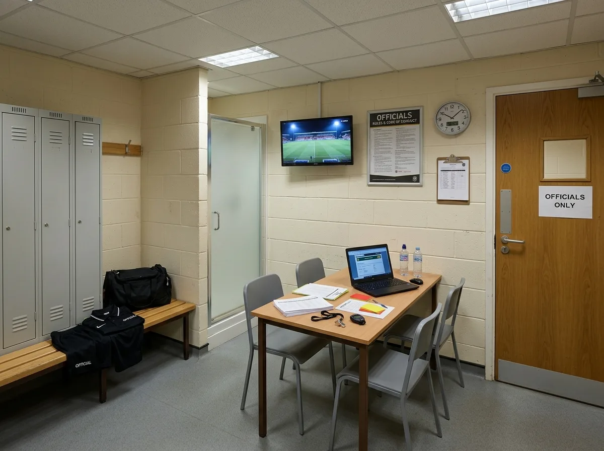 Referee Room & Technical Meeting Room: Small, Independent Backstage