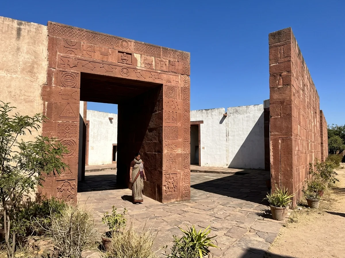 Correa | Grid and Gate: Entrance Arranged by Cosmic Diagram