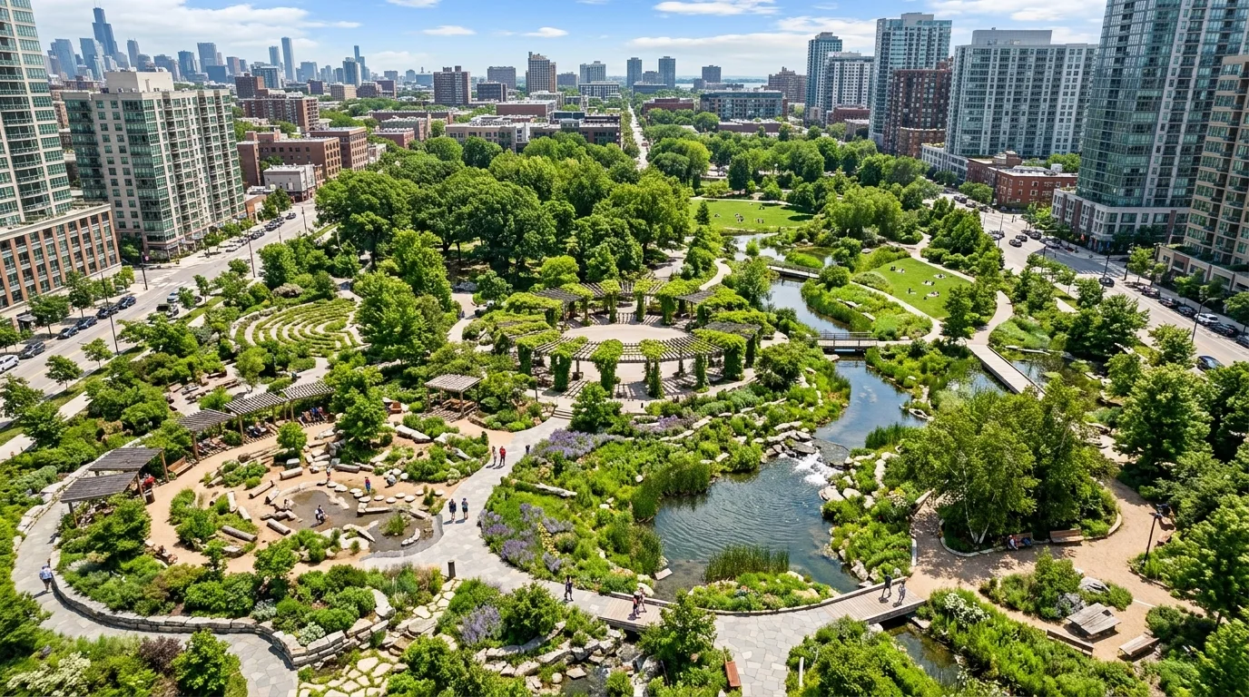 Urban Oasis: Therapeutic Biophilic Park