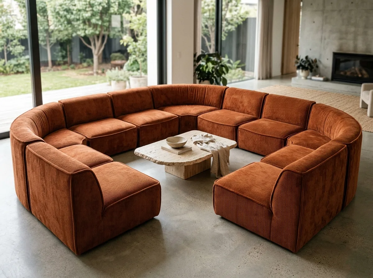 Modular sofa: volumes that can be combined at will