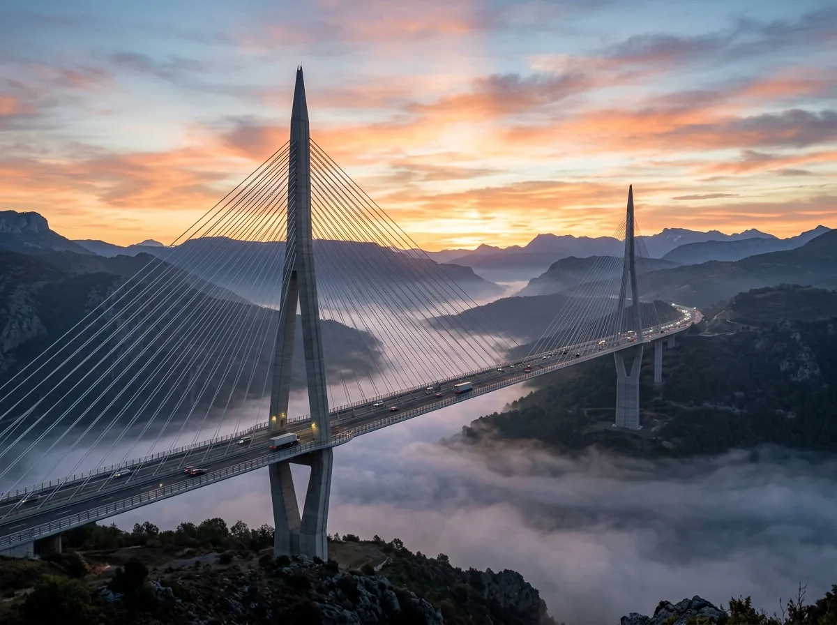 Cable-Stayed Megastructures: Tower, Cables, and Deck United