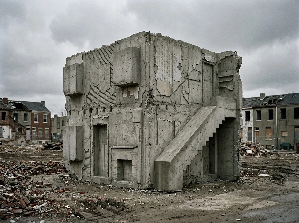 Rachel Whiteread ｜ House: Turning the Interior of a House into a Solid Form
