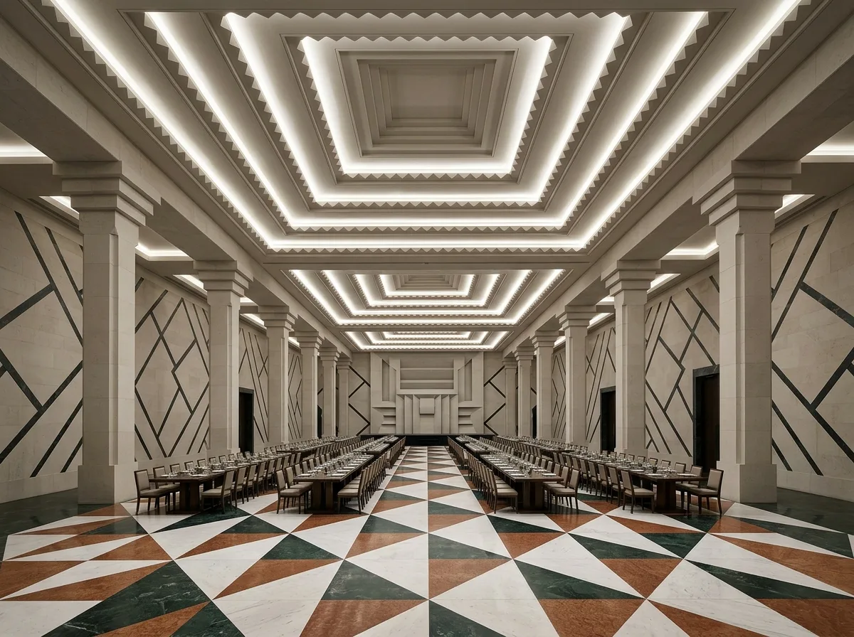 Palace Banquet Hall: Geometry Instead of Florals